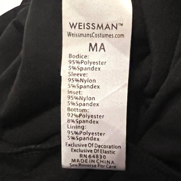 Weissman Adult Dance Costume Jazz Sequin Tap Romper Shorts MA Back Velvet - Picture 10 of 11